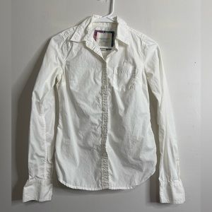 American Eagle Outfitters White Button-Down Shirt